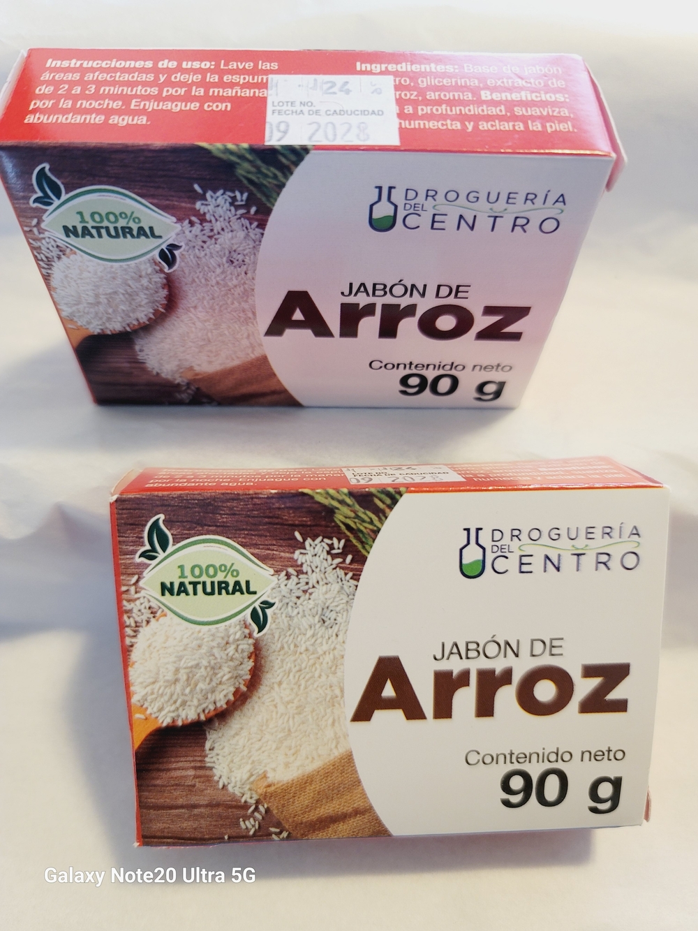 Jabón de Arroz - 90 g - Natural White